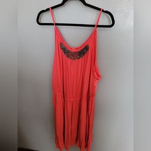 Plus Size Lane Bryant Dress 26/28 Coral